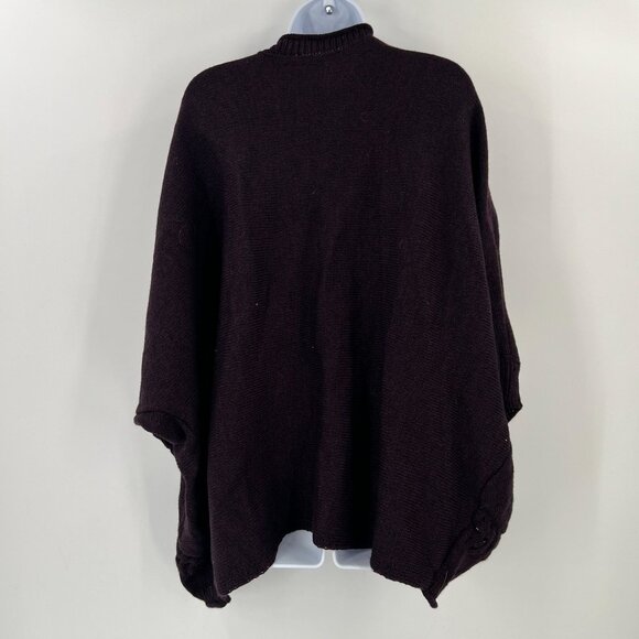 Lane Bryant Cardigan 22/24 Purple Cocoon Sweater Open Front Dolman Sleeve Knit - Picture 2 of 10